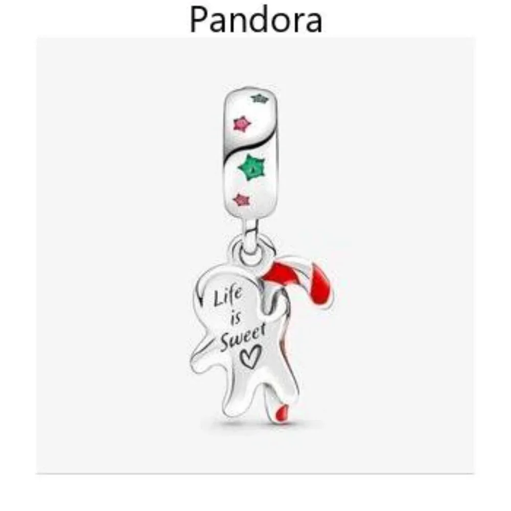 Authentic Pandora Gingerbread Man Dangle Charm